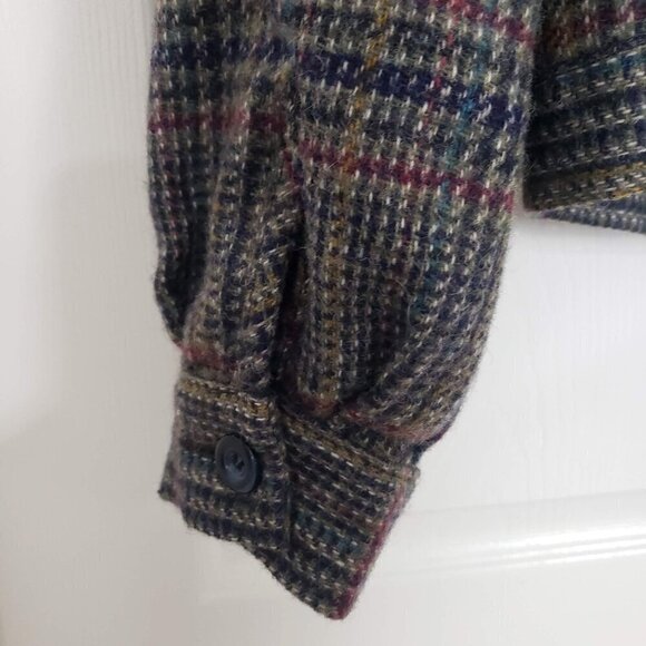 International Scene Wool Plaid Jacket Vintage Lined Button Front Womens Size 12 - Picture 9 of 14